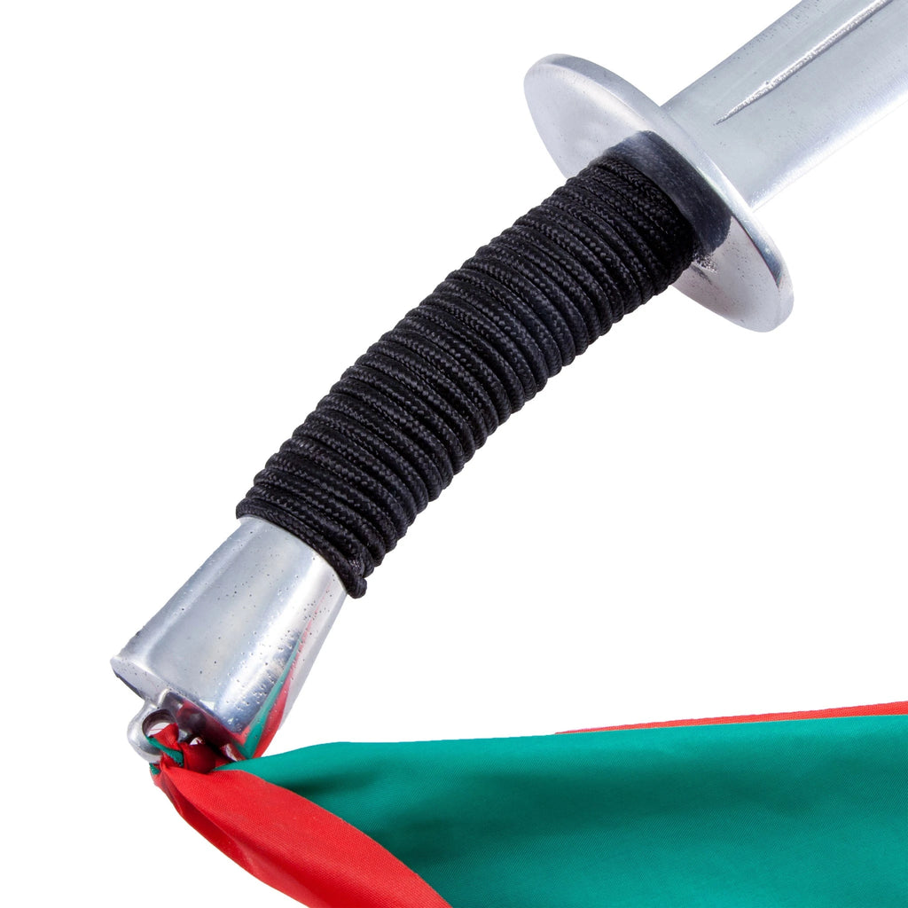 9-Ring Broadsword with Lion Engraving