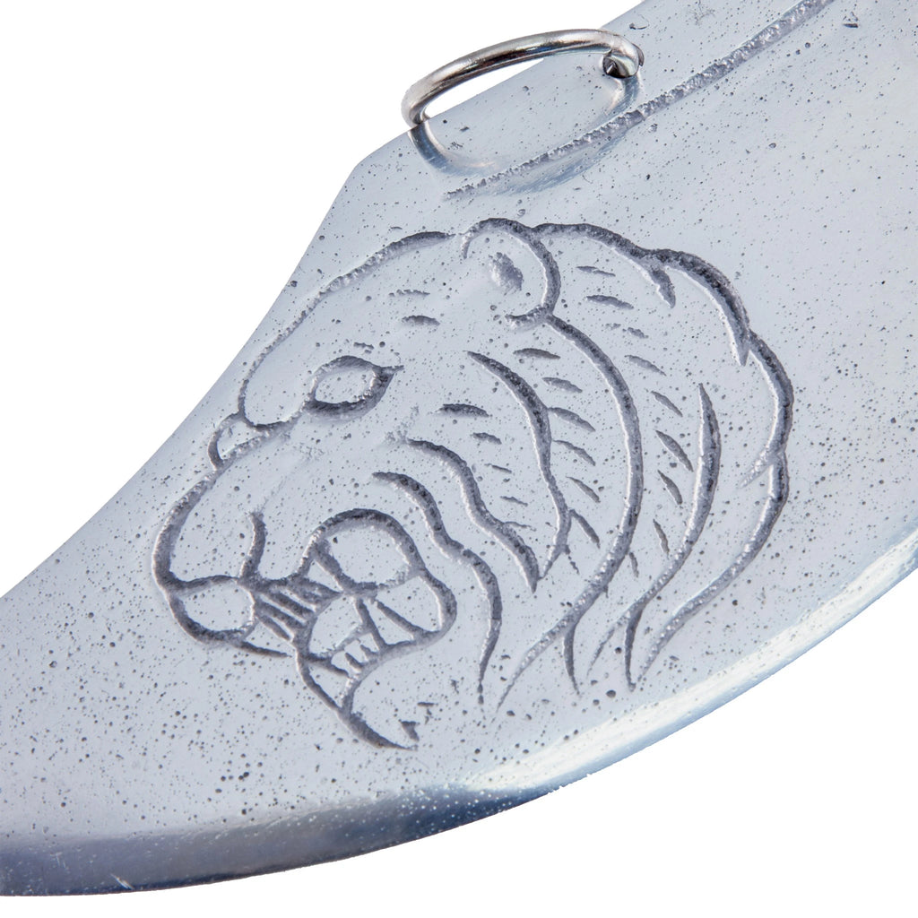 9-Ring Broadsword with Lion Engraving