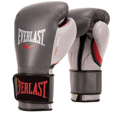 Everlast Powerlock Pro Training Gloves | 12 oz. Red/Grey/Black