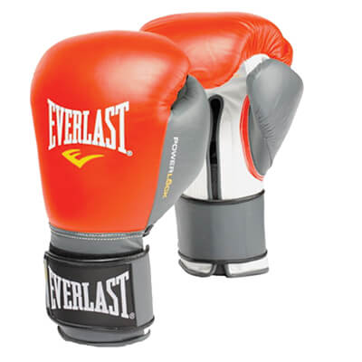 Everlast Powerlock Pro Training Gloves | 12 oz. Red/Grey/Black