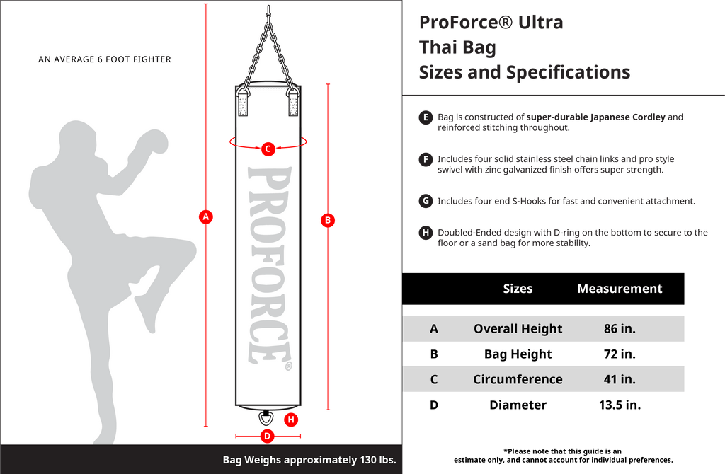 ProForce® Ultra Thai Heavy Bag