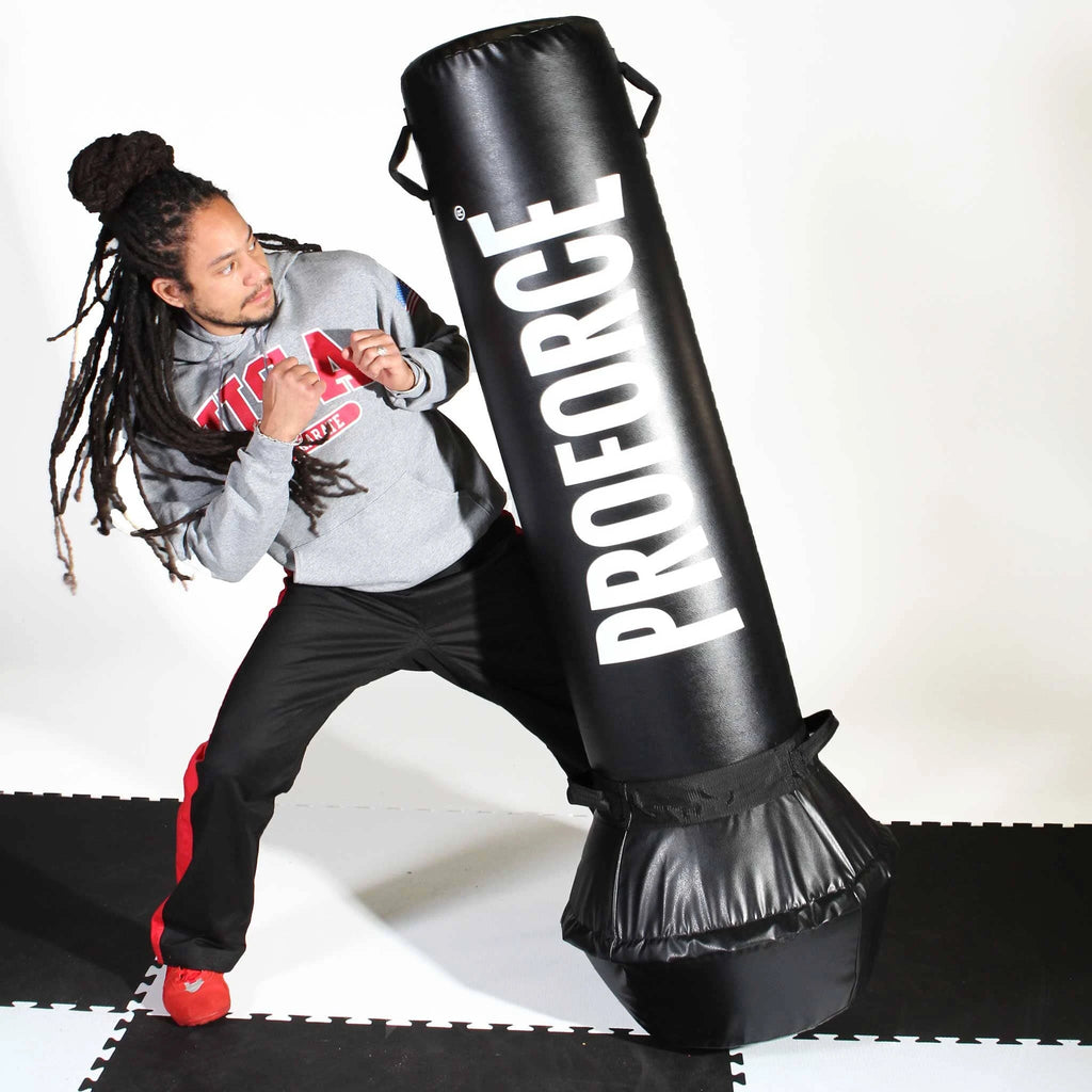 ProForce® Power Tilt Free Standing Bag | 64" Compressed Foam Heavy Bag for Home & Gym Striking
